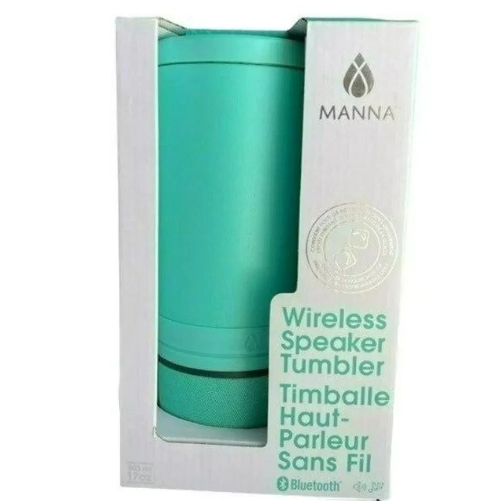 Manna Aqua Wireless Speaker Tumbler 17oz Bluetooth Music Speaker Tumbler - Picture 3 of 10